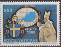 Vatican City State - 1989 - Personajes - 550 L - Multicolor - Vatican, Pope, Juan Pablo II - Scott 846 - Viajes por Papales Austria - 0